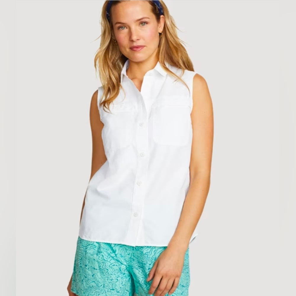 NWT Women's Dusty Lavender Rainier Ripstop Sleeveless Shirt Sz. MT